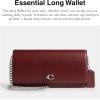imageCOACH Womens Evie Long Chain AccessoryTravel WalletLHDark Ruby