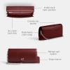 imageCOACH Womens Evie Long Chain AccessoryTravel WalletLHDark Ruby