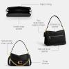 imageCoach Chain Tabby Shoulder Bag 30B4Black