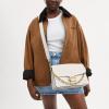 imageCoach Chain Tabby Shoulder Bag 30B4Chalk