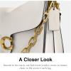 imageCoach Chain Tabby Shoulder Bag 30B4Chalk