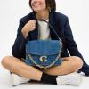 imageCoach Chain Tabby Shoulder Bag 30B4Deep Blue