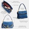 imageCoach Chain Tabby Shoulder Bag 30B4Deep Blue