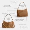 imageCoach Chain Tabby Shoulder Bag 30B4Honey Brown