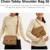 imageCoach Chain Tabby Shoulder Bag 30B4Honey Brown