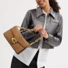 imageCoach Chain Tabby Shoulder BagHoney Brown