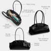 imageCoach Glazed Leather Empire Carryall 34B4Black