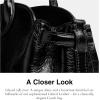 imageCoach Glazed Leather Empire Carryall 34B4Black