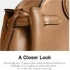 imageCoach Glazed Leather Empire Carryall 34B4Honey Brown