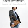 imageCoach Glazed Leather Empire Carryall 34B4Honey Brown