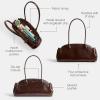 imageCoach Glazed Leather Empire Carryall 34B4Maple