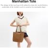 imageCoach Manhattan ToteB4Honey Brown