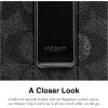 imageCoach Mens Money Clip Card Case in Sport Calf Dark SaddleCharcoalBlack
