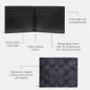 imageCoach Slim Billfold in SignatureCharcoalBlack