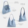 imageCoach Suede Brooklyn Shoulder Bag 39B4Bluebell