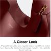 imageCoach Suede Brooklyn Shoulder Bag 39B4Dark Ruby