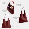 imageCoach Suede Brooklyn Shoulder Bag 39B4Dark Ruby