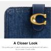 imageCoach Womens Denim Tabby AccessoryTravel Wallet B4Deep Blue One Size
