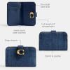 imageCoach Womens Denim Tabby AccessoryTravel Wallet B4Deep Blue One Size