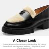 imageCoach Womens Leah Platform LoaferBlackNatural