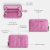 imageCoach Womens Quilted Essential Small Zip Around Card Case AccessoryTravelers Sleeves LHFuschia One Size