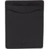 imageCoach Mens Money Clip Card Case in Sport Calf Dark SaddleBlack