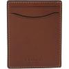 imageCoach Mens Money Clip Card Case in Sport Calf Dark SaddleDark Saddle
