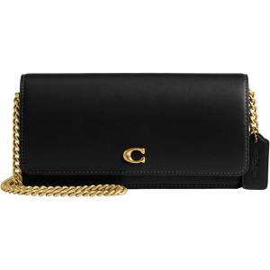 imageCOACH Womens Evie Long Chain AccessoryTravel WalletB4BLACK