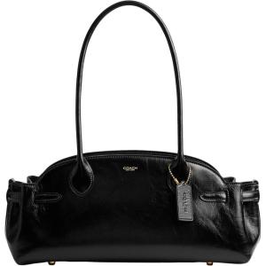 imageCoach Glazed Leather Empire Carryall 34B4Black
