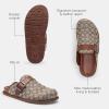 imageCoach Mens Buckle Clog in Signature JacquardCharcoalBlack