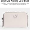 imageCoach Mens Small Zip Around Card CaseChalk