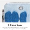 imageCoach Mens Small Zip Around Card CaseDenim Multi