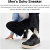 imageCoach Mens Soho SneakerCharcoalBlack