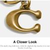 imageCoach Womens Signature Bag Charm Key Chain Brass Small