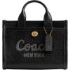 imageCoach Bubble Leather Cargo Tote 20 B4Black