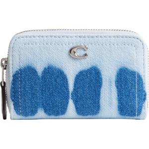 imageCoach Mens Small Zip Around Card CaseDenim Multi