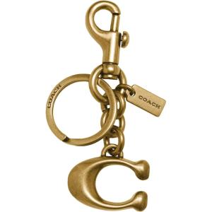 imageCoach Womens Signature Bag Charm Key Chain Brass Small