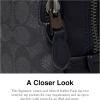 imageCOACH Mens Signature Gotham Pack JiCharcoalBlack