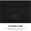 imageCoach Flat Card Case in Crossgrain Leather Black One SizeBlack