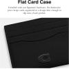 imageCoach Flat Card Case in Crossgrain Leather Black One SizeBlack
