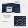 imageCoach Mens 3 in 1 Wallet in Signature Denim AccessoryTravel Deep Blue
