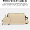 imageCoach Mens Charter Slim Crossbody Bag in Pebble Leather with Sculpted C Hardware BrandingIvory