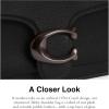 imageCoach Tabby Shoulder Bag 26Polished Pebble LeatherPewterBlack