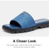 imageCoach Womens Florence Sandal FlatDeep Blue