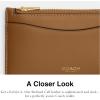 imageCoach Womens Zip Case Travel AccessoryEnvelope Card HolderHoney Brown
