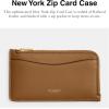 imageCoach Womens Zip Case Travel AccessoryEnvelope Card HolderHoney Brown