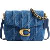 imageCoach Quilted Denim Times Square Tabby Shoulder Bag B4Deep Blue