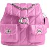 imageCoach Womens Quilted Tabby Backpack V5Black One SizeLhFuschia