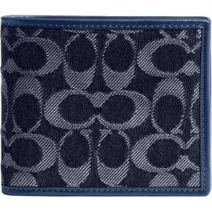 imageCoach Mens 3 in 1 Wallet in Signature Denim AccessoryTravel Deep Blue
