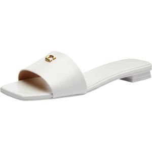 imageCoach Womens Sculpted C Flat Sandal Platform Optic White 11